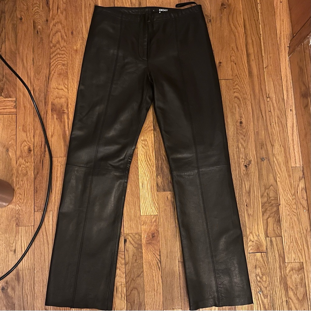 DKNY Leather Pants